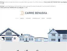 Tablet Screenshot of carriebenuska.com